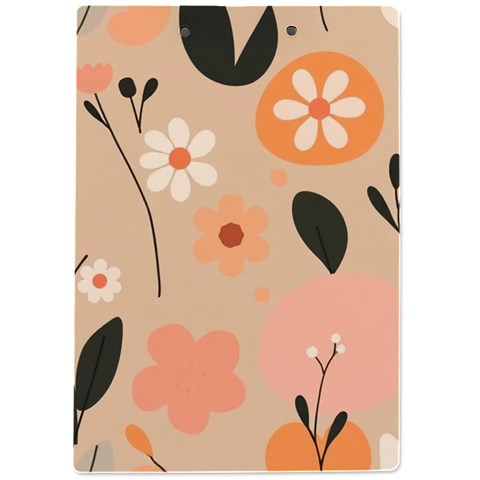 Minimalist Pattern With Simple Lines,flower And Shapes, Creating A Clean And Modern A4 Acrylic Clipboard from ArtsNow.com Back