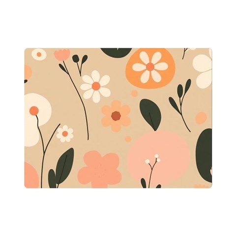 Minimalist Pattern With Simple Lines,flower And Shapes, Creating A Clean And Modern Premium Plush Fleece Blanket (Mini) from ArtsNow.com 35 x27  Blanket Front