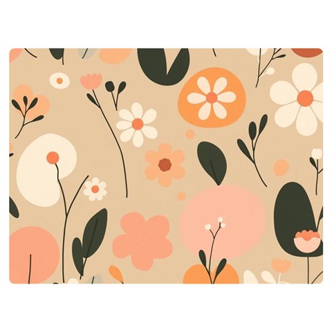 Minimalist Pattern With Simple Lines,flower And Shapes, Creating A Clean And Modern Two Sides Premium Plush Fleece Blanket (Baby Size) from ArtsNow.com 40 x30  Blanket Front