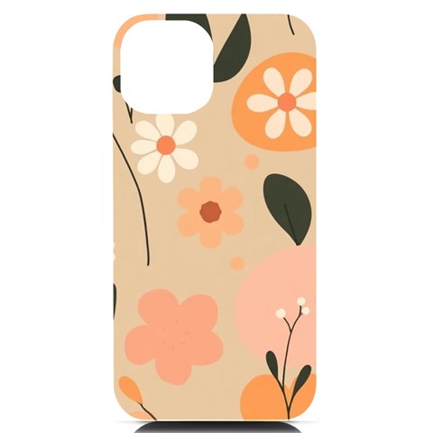 Minimalist Pattern With Simple Lines,flower And Shapes, Creating A Clean And Modern iPhone 14 Black UV Print PC Hardshell Case from ArtsNow.com Front