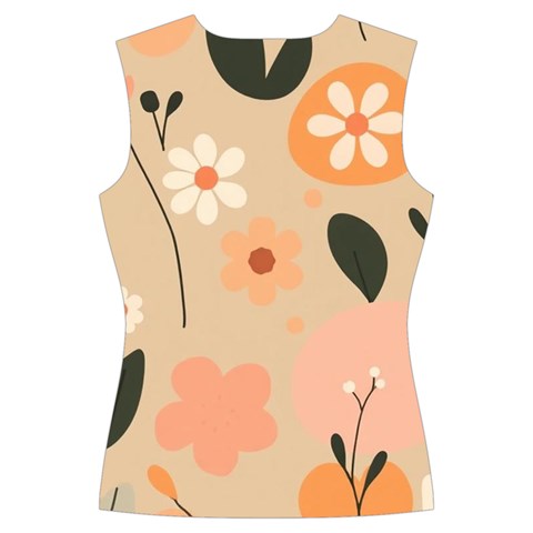 Minimalist Pattern With Simple Lines,flower And Shapes, Creating A Clean And Modern Women s Cut Out Long Sleeve T Back