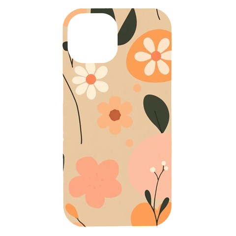 Minimalist Pattern With Simple Lines,flower And Shapes, Creating A Clean And Modern iPhone 15 Black UV Print PC Hardshell Case from ArtsNow.com Front