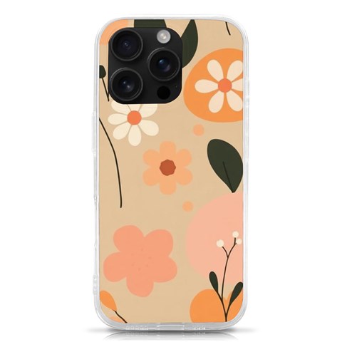 Minimalist Pattern With Simple Lines,flower And Shapes, Creating A Clean And Modern iPhone 16 Pro TPU UV Print Case from ArtsNow.com Front