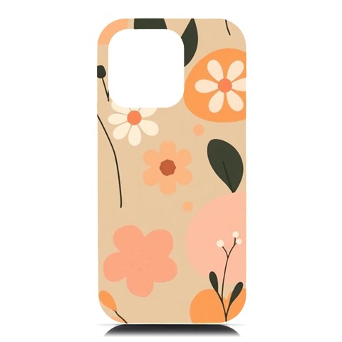 Minimalist Pattern With Simple Lines,flower And Shapes, Creating A Clean And Modern iPhone 16 Pro Max Black UV Print PC Hardshell Case from ArtsNow.com Front