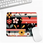  Minimalist Pattern With Simple Lines,flower And Shapes, Creating A Clean And Modern Small Mousepad