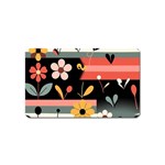  Minimalist Pattern With Simple Lines,flower And Shapes, Creating A Clean And Modern Magnet (Name Card)