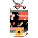  Minimalist Pattern With Simple Lines,flower And Shapes, Creating A Clean And Modern Dog Tag (One Side)