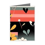  Minimalist Pattern With Simple Lines,flower And Shapes, Creating A Clean And Modern Mini Greeting Card