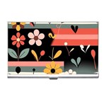  Minimalist Pattern With Simple Lines,flower And Shapes, Creating A Clean And Modern Business Card Holder