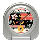  Minimalist Pattern With Simple Lines,flower And Shapes, Creating A Clean And Modern Travel Alarm Clock