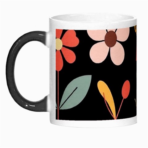 Minimalist Pattern With Simple Lines,flower And Shapes, Creating A Clean And Modern Morph Mug from ArtsNow.com Left