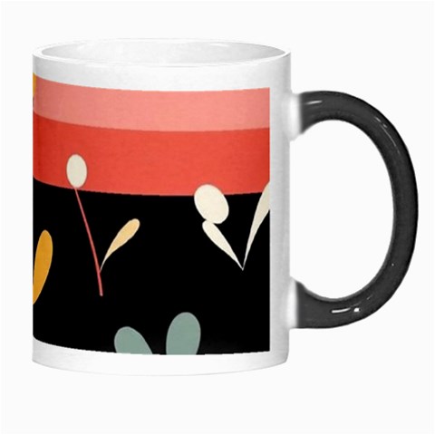 Minimalist Pattern With Simple Lines,flower And Shapes, Creating A Clean And Modern Morph Mug from ArtsNow.com Right