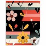  Minimalist Pattern With Simple Lines,flower And Shapes, Creating A Clean And Modern Canvas 12  x 16 