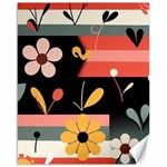  Minimalist Pattern With Simple Lines,flower And Shapes, Creating A Clean And Modern Canvas 16  x 20 