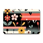  Minimalist Pattern With Simple Lines,flower And Shapes, Creating A Clean And Modern Small Doormat