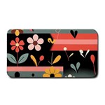  Minimalist Pattern With Simple Lines,flower And Shapes, Creating A Clean And Modern Medium Bar Mat