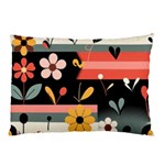  Minimalist Pattern With Simple Lines,flower And Shapes, Creating A Clean And Modern Pillow Case