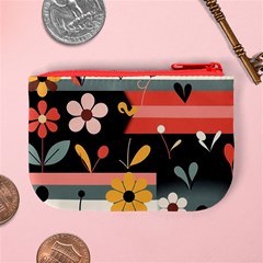 Minimalist Pattern With Simple Lines,flower And Shapes, Creating A Clean And Modern Mini Coin Purse from ArtsNow.com Back