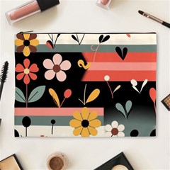 Minimalist Pattern With Simple Lines,flower And Shapes, Creating A Clean And Modern Cosmetic Bag (XL) from ArtsNow.com Front