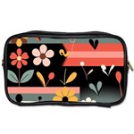  Minimalist Pattern With Simple Lines,flower And Shapes, Creating A Clean And Modern Toiletries Bag (One Side)