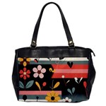  Minimalist Pattern With Simple Lines,flower And Shapes, Creating A Clean And Modern Oversize Office Handbag