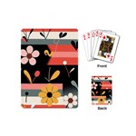  Minimalist Pattern With Simple Lines,flower And Shapes, Creating A Clean And Modern Playing Cards Single Design (Mini)