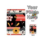  Minimalist Pattern With Simple Lines,flower And Shapes, Creating A Clean And Modern Playing Cards 54 Designs (Mini)