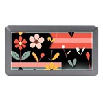  Minimalist Pattern With Simple Lines,flower And Shapes, Creating A Clean And Modern Memory Card Reader (Mini)