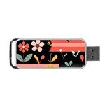  Minimalist Pattern With Simple Lines,flower And Shapes, Creating A Clean And Modern Portable USB Flash (One Side)