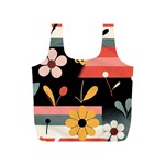  Minimalist Pattern With Simple Lines,flower And Shapes, Creating A Clean And Modern Full Print Recycle Bag (S)