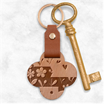  Minimalist Pattern With Simple Lines,flower And Shapes, Creating A Clean And Modern Engraved Wood Key Chain