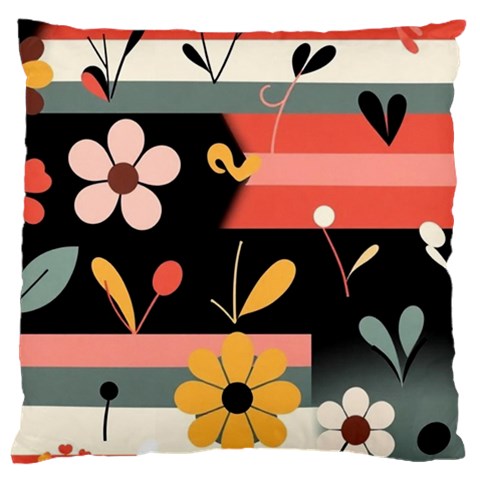 Minimalist Pattern With Simple Lines,flower And Shapes, Creating A Clean And Modern Standard Premium Plush Fleece Cushion Case (Two Sides) from ArtsNow.com Front