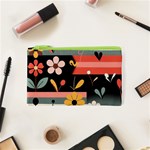  Minimalist Pattern With Simple Lines,flower And Shapes, Creating A Clean And Modern Cosmetic Bag (XS)