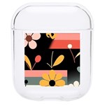  Minimalist Pattern With Simple Lines,flower And Shapes, Creating A Clean And Modern Hard PC AirPods 1/2 Case