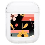  Minimalist Pattern With Simple Lines,flower And Shapes, Creating A Clean And Modern Soft TPU AirPods 1/2 Case