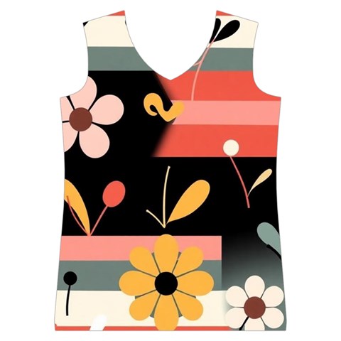 Minimalist Pattern With Simple Lines,flower And Shapes, Creating A Clean And Modern Women s Basketball Tank Top from ArtsNow.com Front