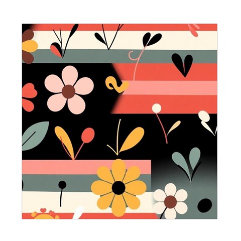 Minimalist Pattern With Simple Lines,flower And Shapes, Creating A Clean And Modern Duvet Cover Double Side (Full/ Double Size) from ArtsNow.com Back