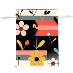  Minimalist Pattern With Simple Lines,flower And Shapes, Creating A Clean And Modern Lightweight Drawstring Pouch (XL)