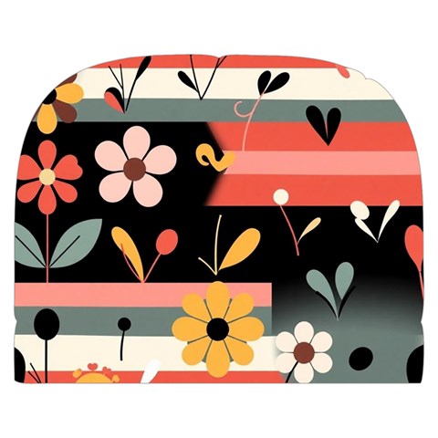 Minimalist Pattern With Simple Lines,flower And Shapes, Creating A Clean And Modern Make Up Case (Small) from ArtsNow.com Back