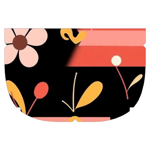 Minimalist Pattern With Simple Lines,flower And Shapes, Creating A Clean And Modern Make Up Case (Small) from ArtsNow.com Side Right