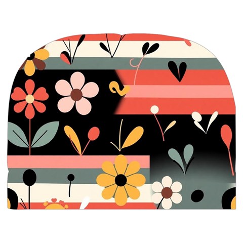 Minimalist Pattern With Simple Lines,flower And Shapes, Creating A Clean And Modern Make Up Case (Medium) from ArtsNow.com Back