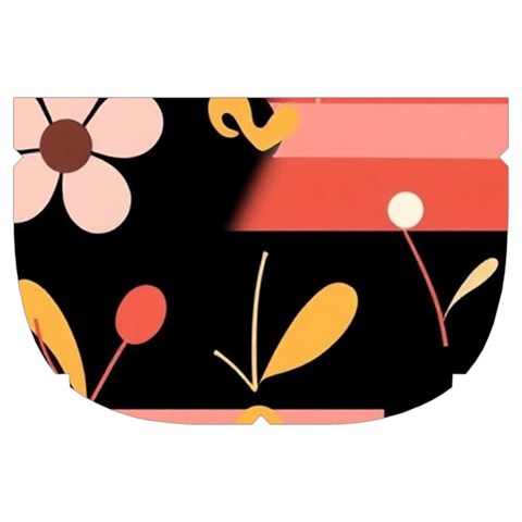 Minimalist Pattern With Simple Lines,flower And Shapes, Creating A Clean And Modern Make Up Case (Large) from ArtsNow.com Side Right