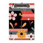  Minimalist Pattern With Simple Lines,flower And Shapes, Creating A Clean And Modern A5 Acrylic Clipboard