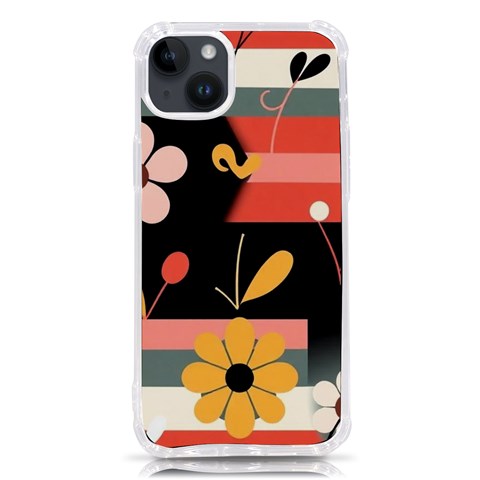 Minimalist Pattern With Simple Lines,flower And Shapes, Creating A Clean And Modern iPhone 14 Plus TPU UV Print Case from ArtsNow.com Front