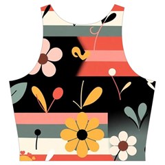 Minimalist Pattern With Simple Lines,flower And Shapes, Creating A Clean And Modern Cut Out Top from ArtsNow.com Back