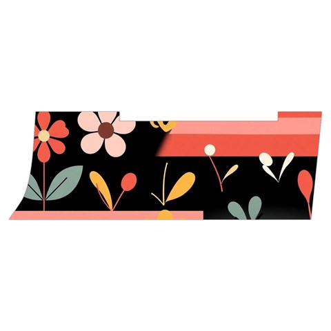 Minimalist Pattern With Simple Lines,flower And Shapes, Creating A Clean And Modern Men s Side Zip Front Pouch Ski And Snowboard Bib Pants	 from ArtsNow.com Waistband Left