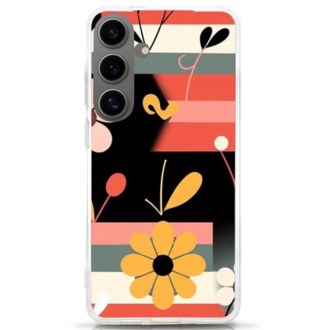 Minimalist Pattern With Simple Lines,flower And Shapes, Creating A Clean And Modern Samsung Galaxy S24 Ultra 6.9 Inch TPU UV Case from ArtsNow.com Front