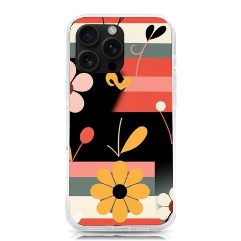 Minimalist Pattern With Simple Lines,flower And Shapes, Creating A Clean And Modern iPhone 16 Pro Max TPU UV Print Case from ArtsNow.com Front