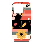  Minimalist Pattern With Simple Lines,flower And Shapes, Creating A Clean And Modern iPhone 16 Pro Black UV Print PC Hardshell Case