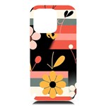  Minimalist Pattern With Simple Lines,flower And Shapes, Creating A Clean And Modern iPhone 16 Pro Max Black UV Print PC Hardshell Case